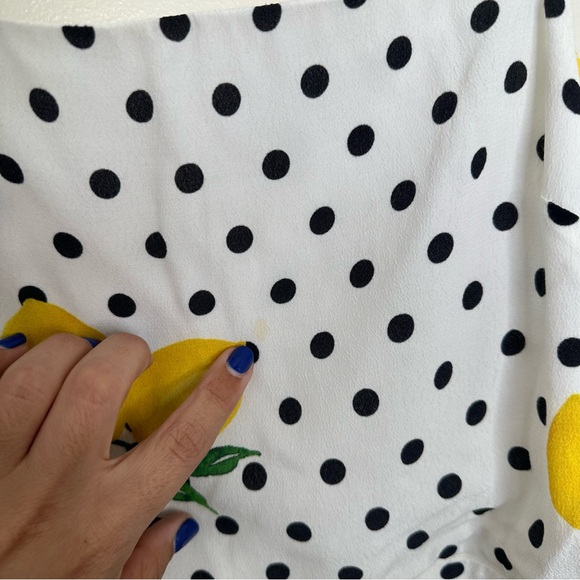 Lovers + Friends James Romper in Lemon Polkadot - Picture 6 of 12